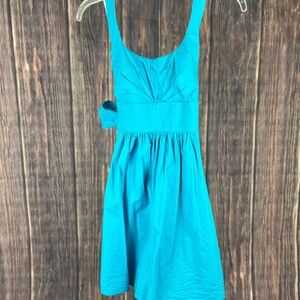 B Darlin Blue Sleeveless Scoop Neck Sundress